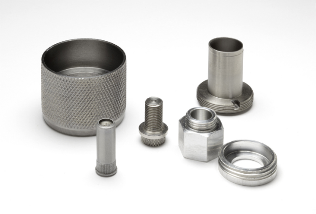 Collection of machined parts
